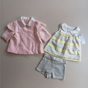 Vintage Toddler Peacoat + Outfit Bundle